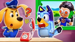 Bluey! Phone Call From A Stranger | Bluey Animation | Pretend Play with Bluey Toys