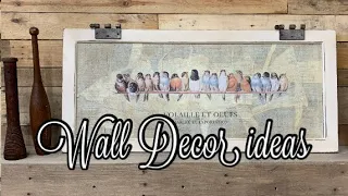 Wall Decor Ideas || DIY || Thrifted Finds Makeovers || Iron Orchid Designs