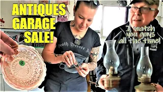 Ep474:  WE BOUGHT TONS OF ANTIQUE & VINTAGE COLLECTIBLES AT THIS VIEWER'S GARAGE SALE!  😯😁