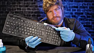[ASMR] Professional Dirty Computer Keyboard Deep Clean⌨️✨