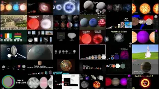 All 36 Space and Universe Size Comparison Playing At The Same Time