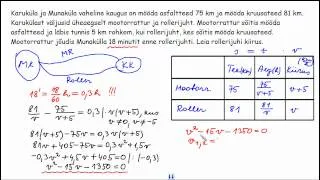 Tekstülesannete lahendamine (II osa)