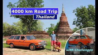 Epic 4000 km Road Trip across Thailand in an old Mercedes 280 TE (W123) with lots of Challenges