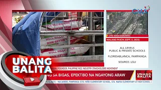 Price ceiling sa bigas, epiktibo na ngayong araw | UB