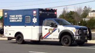 Toms River Twp Police EMS Ambulance 517 Responding 3-7-23