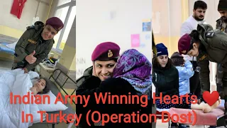 INDIAN ARMY WINNING HEARTS ❤ IN TURKEY | TURKEY EARTHQUAKE | #raushanhanshraj #trending #viral