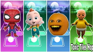 Funko Pop Marvel 🆚 Super JoJo 🆚 TheBaby In Yellow 🆚 Annoying Orange. 🎶 Who Is Best? 🎵Tell We?🤩