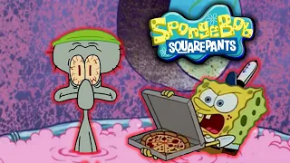 🍕 Every Time Squidward trying to get a pizza from SpongeBob | SpongeBob