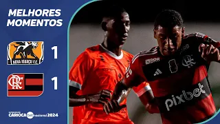 NOVA IGUAÇU 1 X 1 FLAMENGO - MELHORES MOMENTOS - CARIOCA BETNACIONAL 2024