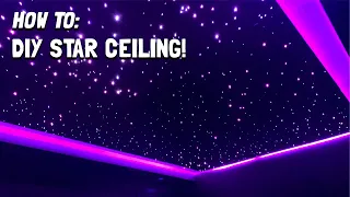 How To Build DIY Star Ceiling! Magnetic 🧲  Panels  & Star Light For My Home Theater HOW TO GUIDE!