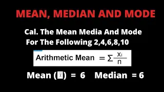 Mean, Median And Mode Of Ungrouped Data | Measure Of Central Tendency | Statistics