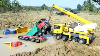 Accident- Tata Pickup | Crane Truck | Auto Rickshaw | JCB Machine | Tata Dumper | Tractor | CS Toy