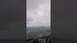 on the top of snowdon mountain