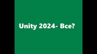 Unity 2024 - Всё? или ОверХайп.