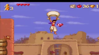 Aladdin super nintendo full gameplay retro games العاب زمان علاء الدين كامله تختيم