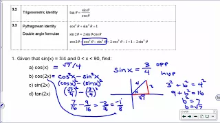 [IB Math SL] Exam Review Example: Basic Trig Identities