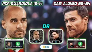 Xabi Alonso Or Pep Guardiola ? 🤔 Which Is The Best Manager Booster Pack In eFootball 2024 Mobile 🔥