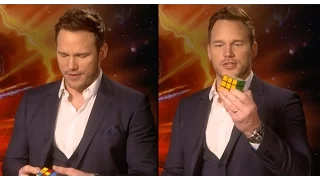 Chris Pratt Completes A Rubik's Cube In 3 Minutes...While Doing An Interview | PopBuzz Meets