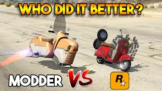 GTA 5 FAGGIO VS MODDER SCOOTER  (WHO DID IT BETTER?)