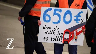 24-stündiger Warnstreik hat begonnen – öffentlicher Verkehr kommt zum Erliegen