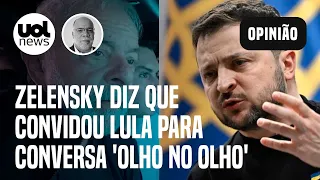 Zelensky diz que convidou Lula para conversa 'olho no olho' sobre a guerra