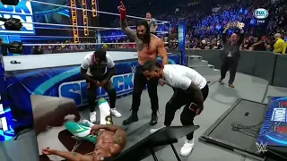 Roman Reigns ataca brutalmente a Montez Ford - WWE Smackdown 24/09/2021 (En Español)