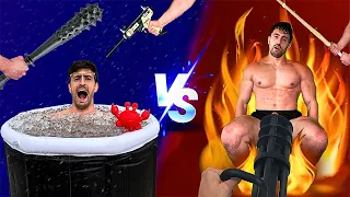 Freezing COLD VS Burning HOT Pain Comparison Test *SHOCKING RESULTS*