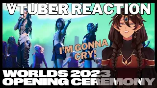 VTuber Reacts to Worlds 2023 Finals Opening Ceremony ft. NewJeans, HEARTSTEEL, and More!