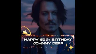 🎉Happy 59th Birthday Johnny Depp 🎂