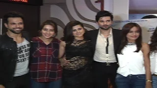 Barun, Sanaya, Mohit, Rithvik, Asha, Sargun and Surbhi at Vrundavan Premier