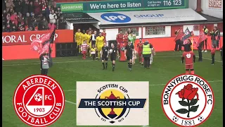 Aberdeen vs Bonnyrigg Rose | Scottish Cup Rnd 5 | 10-02-24 | Fan Footage | Manager Interview