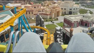 Aurora Flying Coaster front seat onride POV Silk Road Paradise