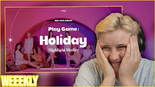 REACTION to WEEEKLY - PLAY GAME: HOLIDAY CONCEPT FILMS & HIGHLIGHT MEDLEY