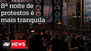 EUA tem noite de protestos mais tranquila