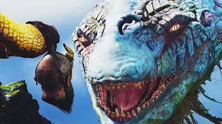 God of War 4 All Jormungand World Serpent GIANT SNAKE Cutscenes (God of War 2018 PS4)