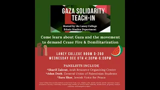 P-SPAN: "Laney College: Gaza Solidarity Teach-In"