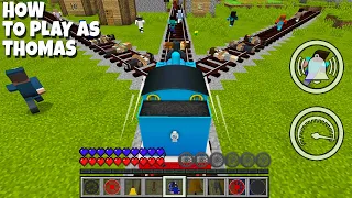 HOW TO PLAY AS REAL THOMAS THE TANK ENGINE in Minecraft! THOMAS AND FRIENDS TOY TRAINS