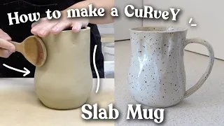 5 Ways to Add CURVES to slab ceramics // hand building ceramics for beginners
