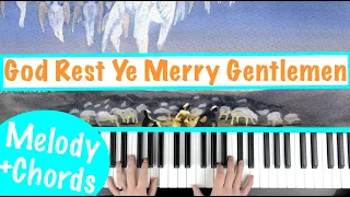 How to play GOD REST YE MERRY GENTLEMEN - Christmas Carol Piano Tutorial Lesson