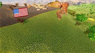 Modern US Mountain Fortress VS 8 MILLION ZOMBIES Charge! - Ultimate Epic Battle Simulator 2 UEBS 2