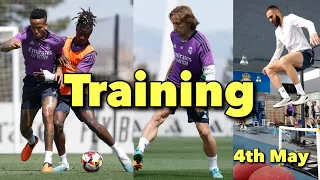 Real Madrid Training 4th May: Vini Jr, Benzema | Preparation For Copa del Rey Final Vs Osasuna