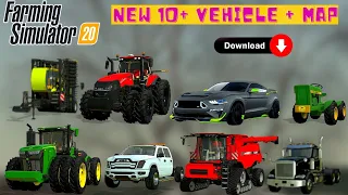 New 10+ vehicles with Unlimited money mod  | New map | farming simulator 20 gameplay @FarmingView