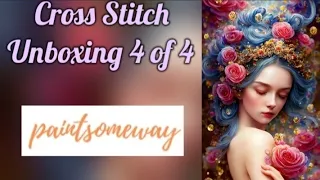 Paintsomeway Stamped Cross stitch Unboxing 4 of 4 #paintsomeway #unboxing #flosstube