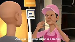 Classic Caillou steals an ice cream from an ice cream truck/arrested/grounded