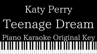 【Piano Karaoke Instrumental】Teenage Dream / Katy Perry【Original Key】