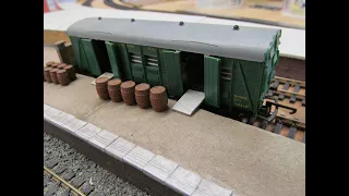 Buckland Junction Loft Model Railway 49. Gustdown Station Scratch Build Part3. Platform 2. Beer Keg!