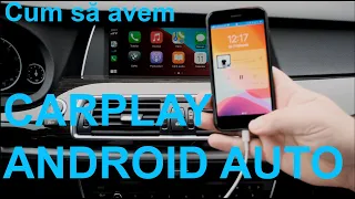 Interfață care aduce Carplay si Android auto pe ecranul original BMW AUDI MERCEDES PORSCHE VW SKODA