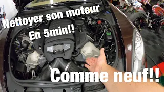 Nettoyer son moteur en 5 min🤩hyper simplement!😱Ma méthode👌