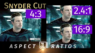 Zack Snyder’s Justice League (Teaser): Aspect Ratio Comparison - Full frame vs cropped