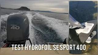 Test hydrofoil Se Sport 400 su Yamaha F40detl